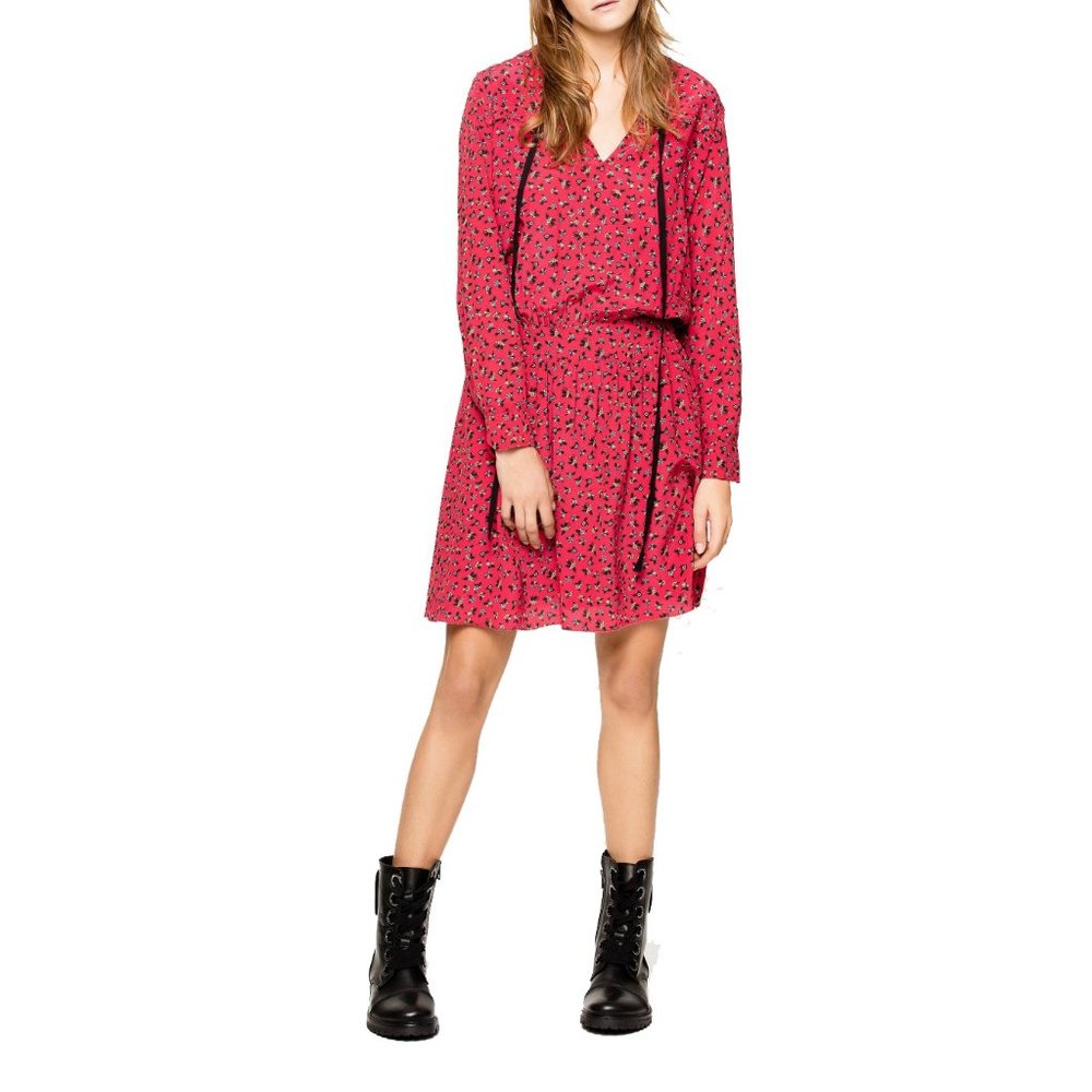 Zadig & Voltaire - Red Remus Liberty Red Midi Dress - Size: S